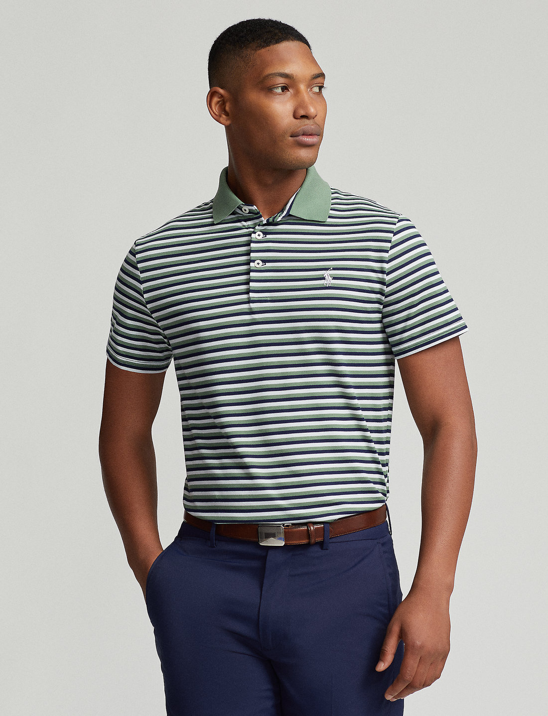 Custom slim performance polo hotsell