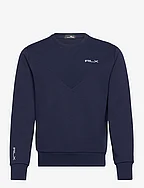 Logo Double-Knit Sweatshirt - REFINED NAVY
