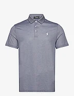 Tailored Fit Performance Mesh Polo Shirt - REFINED NAVY