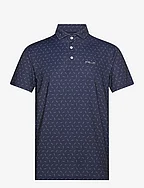 Tailored Fit Performance Polo Shirt - REFINED NAVY MICR