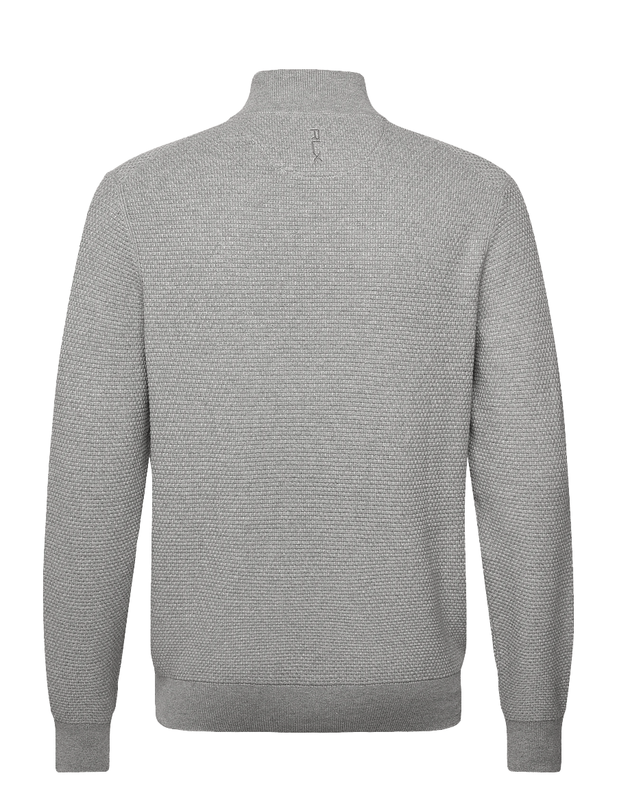 Ralph Lauren Golf - 2/48 COTTON COOLMAX-SWEATER-HALF ZIP - sweatshirts - andover heather - 2