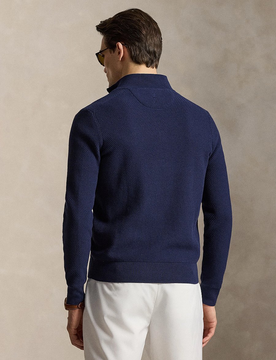 Ralph Lauren Golf - 2/48 COTTON COOLMAX-SWEATER-HALF ZIP - sweatshirts - refined navy - 3