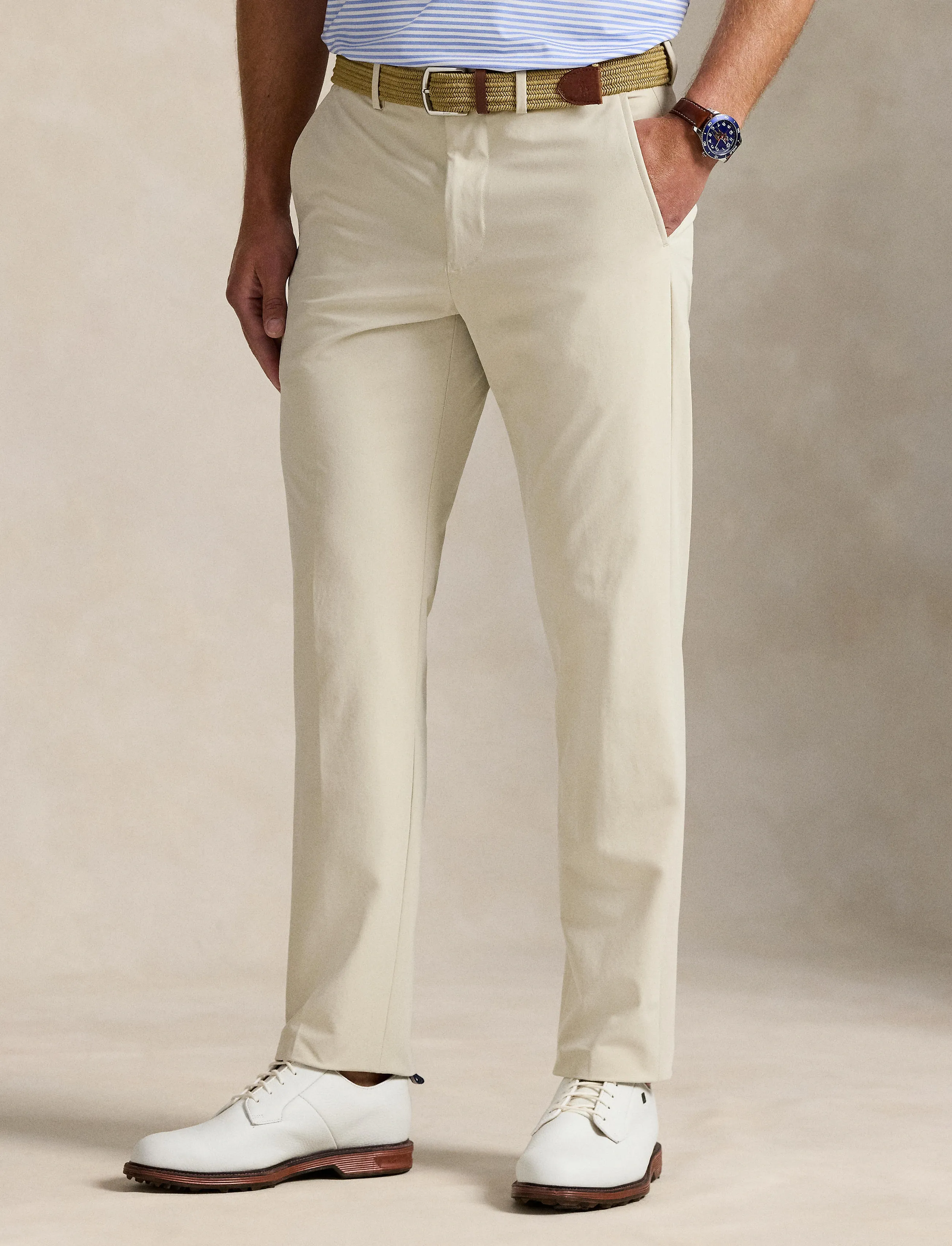Ralph Lauren Golf Tailored Fit Performance Pant, 34 x 32, Beige, Sport Pants > Sport Golf Pants, Herre