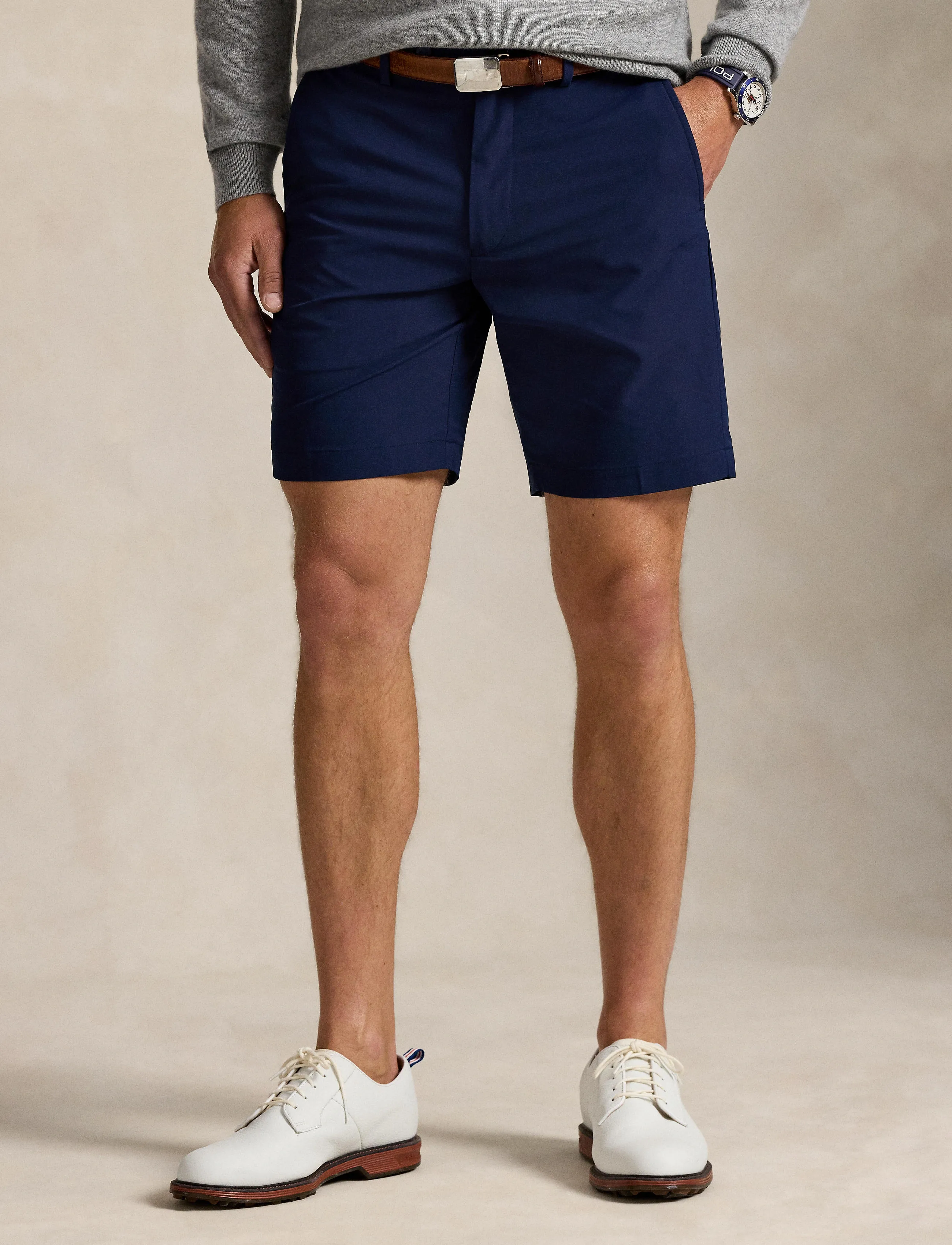 Ralph Lauren Golf 9-Inch Tailored Fit Performance Short, 32, Navy, Sport Shorts > Sport Golf Shorts, Herre