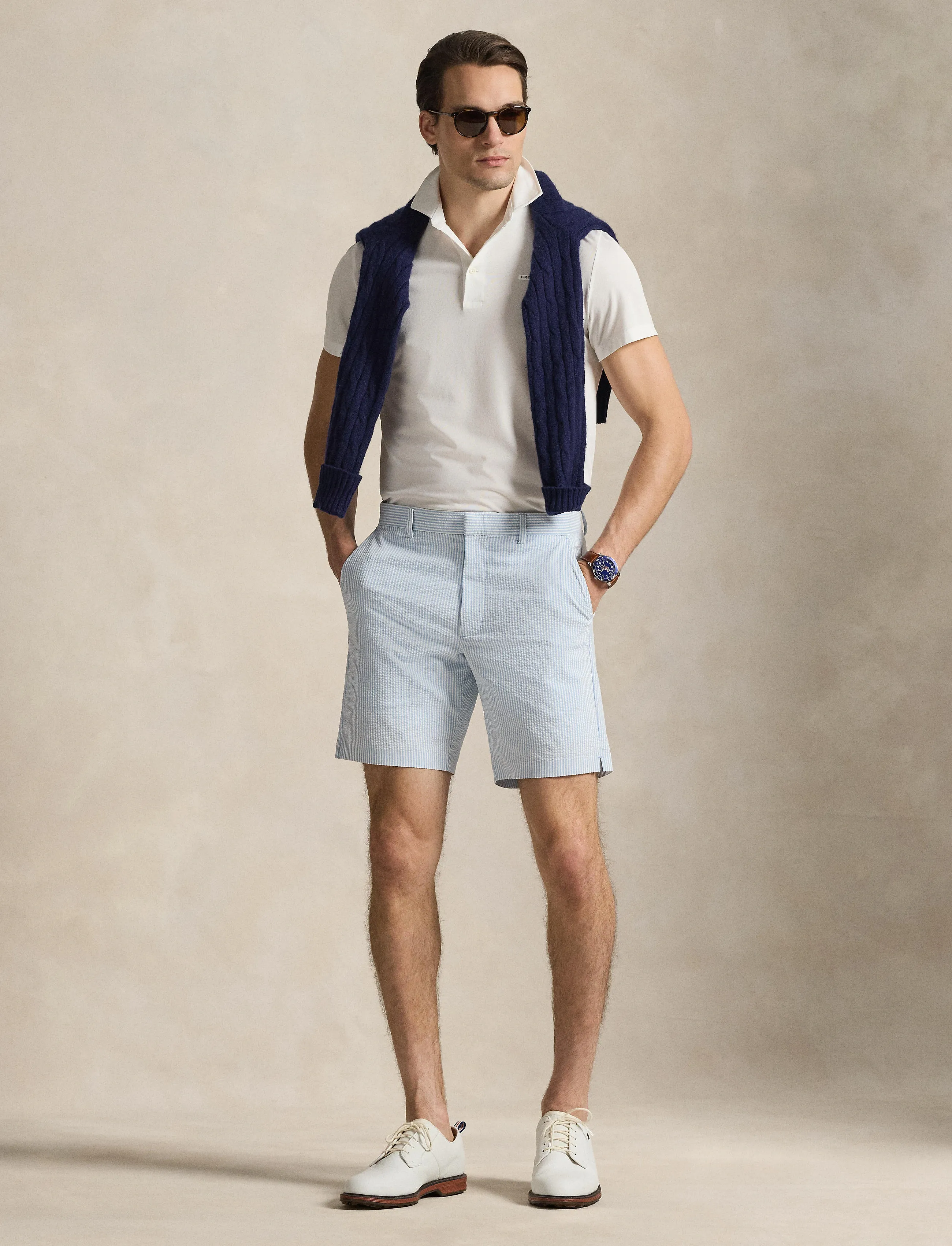 Ralph Lauren Golf - 8-Inch Stretch Classic Fit Active Trunk - casual shorts - powder blue/ceram - 4