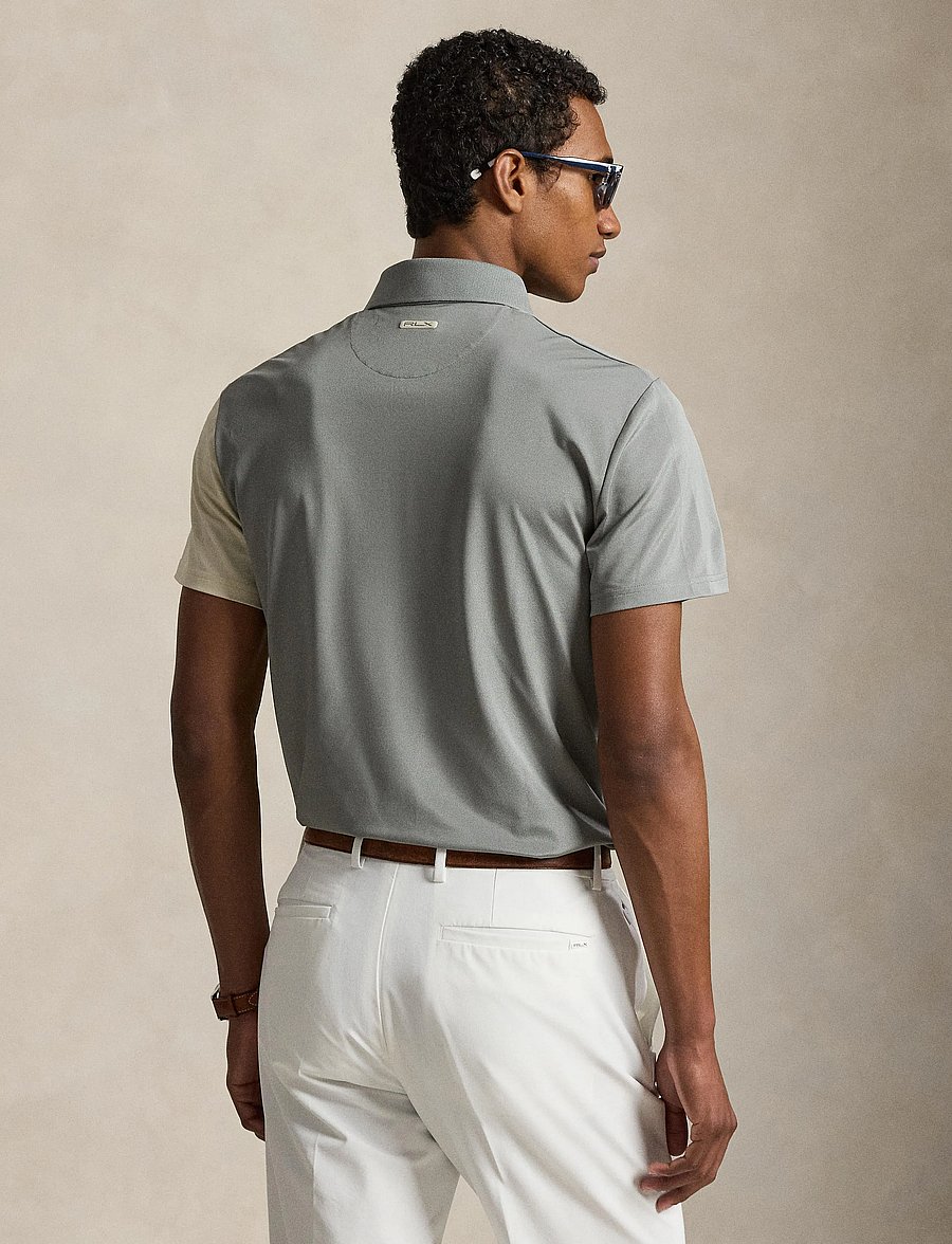 Ralph Lauren Golf - Tailored Fit Performance Polo Shirt - toppar & t-shirts - basic sand multi - 3