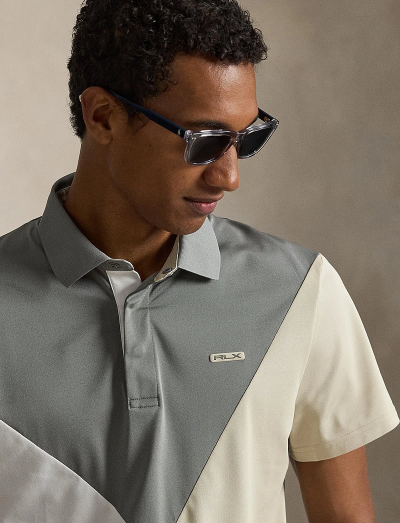 Ralph Lauren Golf - Tailored Fit Performance Polo Shirt - toppar & t-shirts - basic sand multi - 4