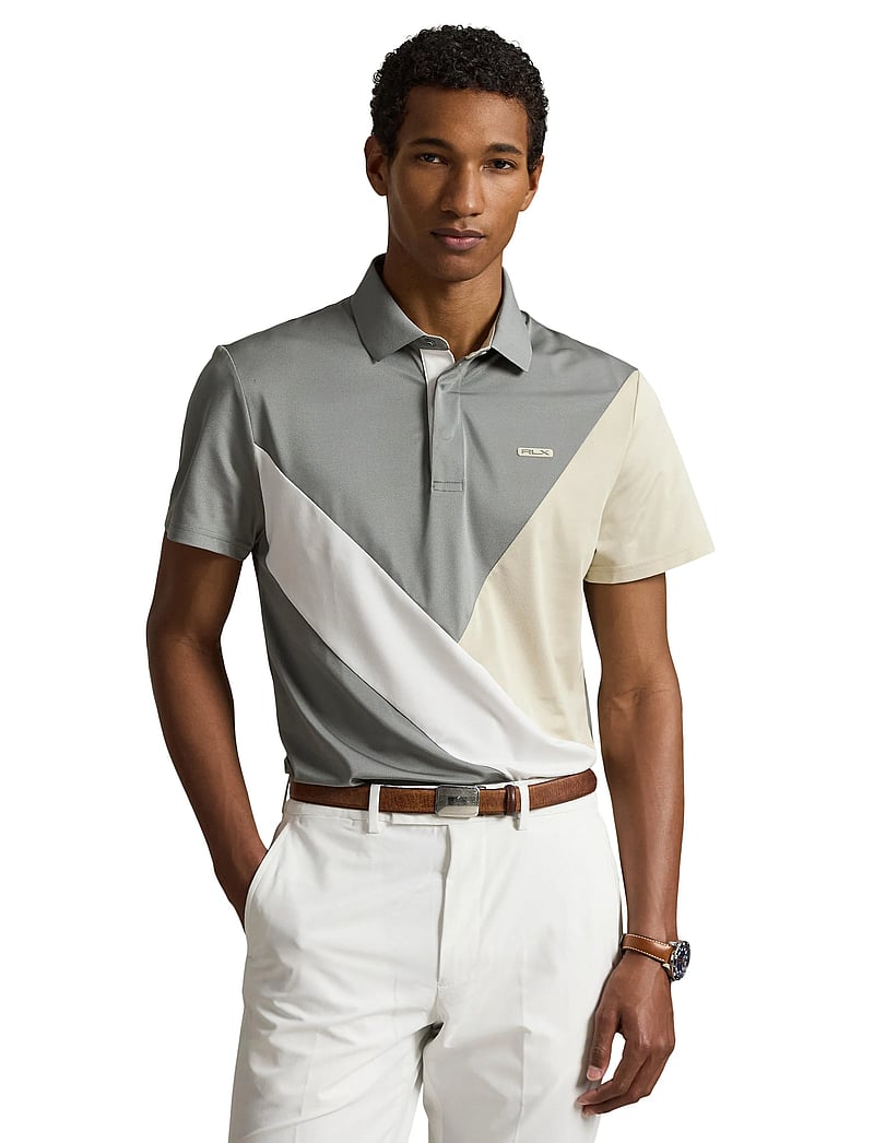 Ralph Lauren Golf - Tailored Fit Performance Polo Shirt - toppar & t-shirts - basic sand multi - 5