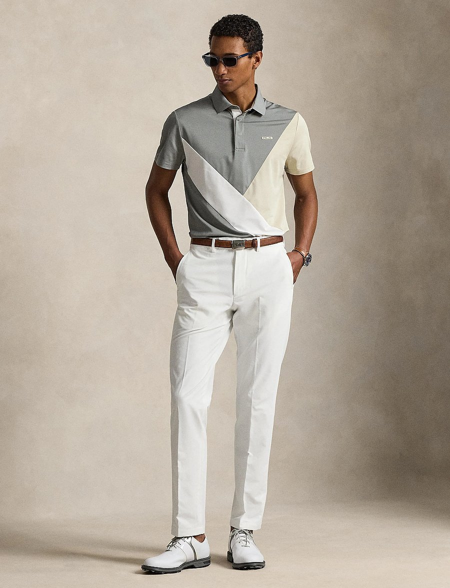 Ralph Lauren Golf - Tailored Fit Performance Polo Shirt - toppar & t-shirts - basic sand multi - 5