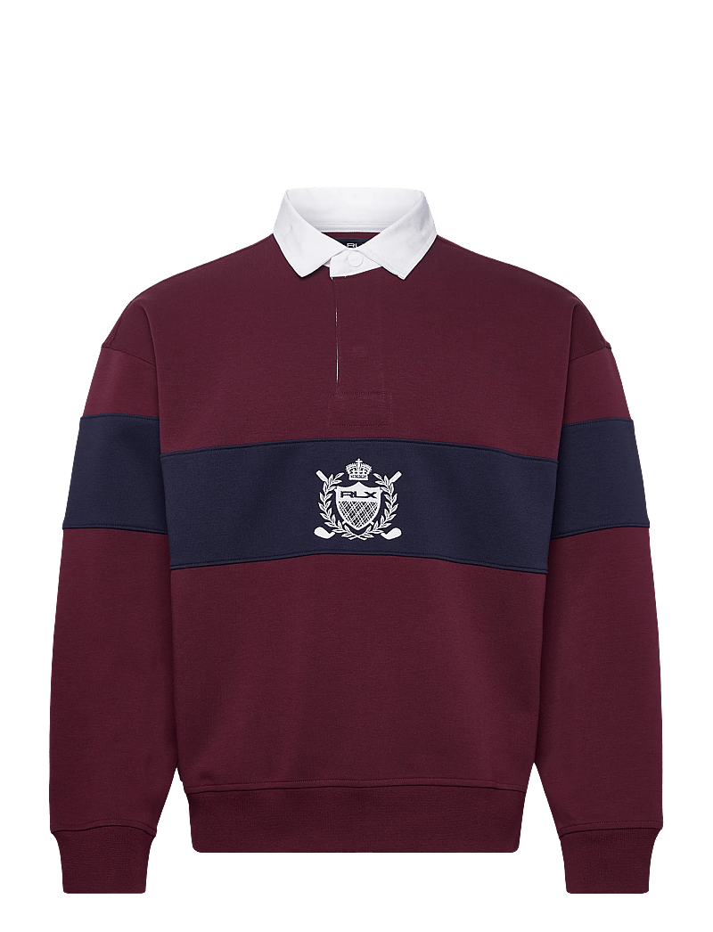 Ralph Lauren Golf - Relaxed Fit Crest Rugby Sweatshirt - sweatshirts - rich ruby/refined - 0