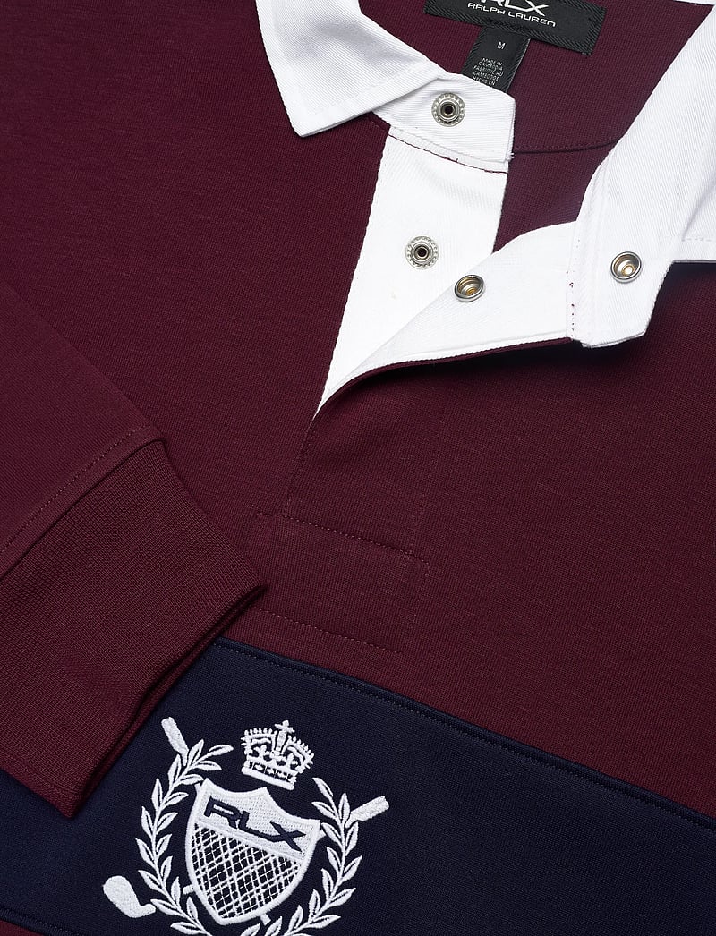 Ralph Lauren Golf - Relaxed Fit Crest Rugby Sweatshirt - sweatshirts - rich ruby/refined - 2