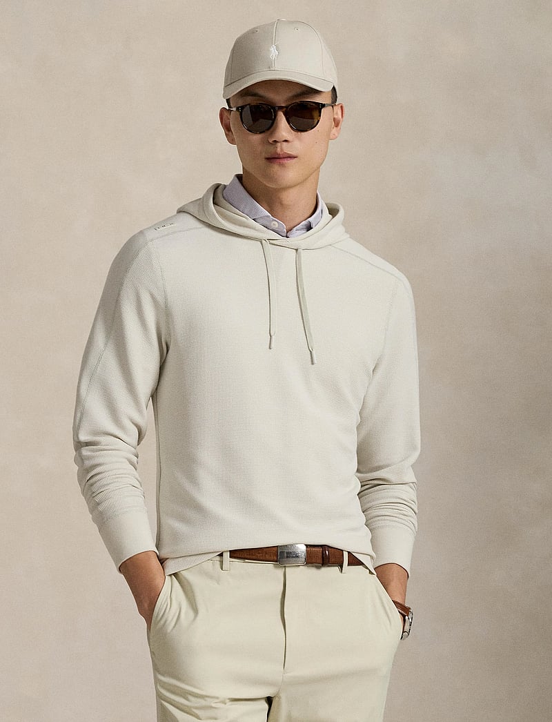 Ralph Lauren Golf - Performance Waffle-Knit Hoodie - oberteile - ceramic white - 0