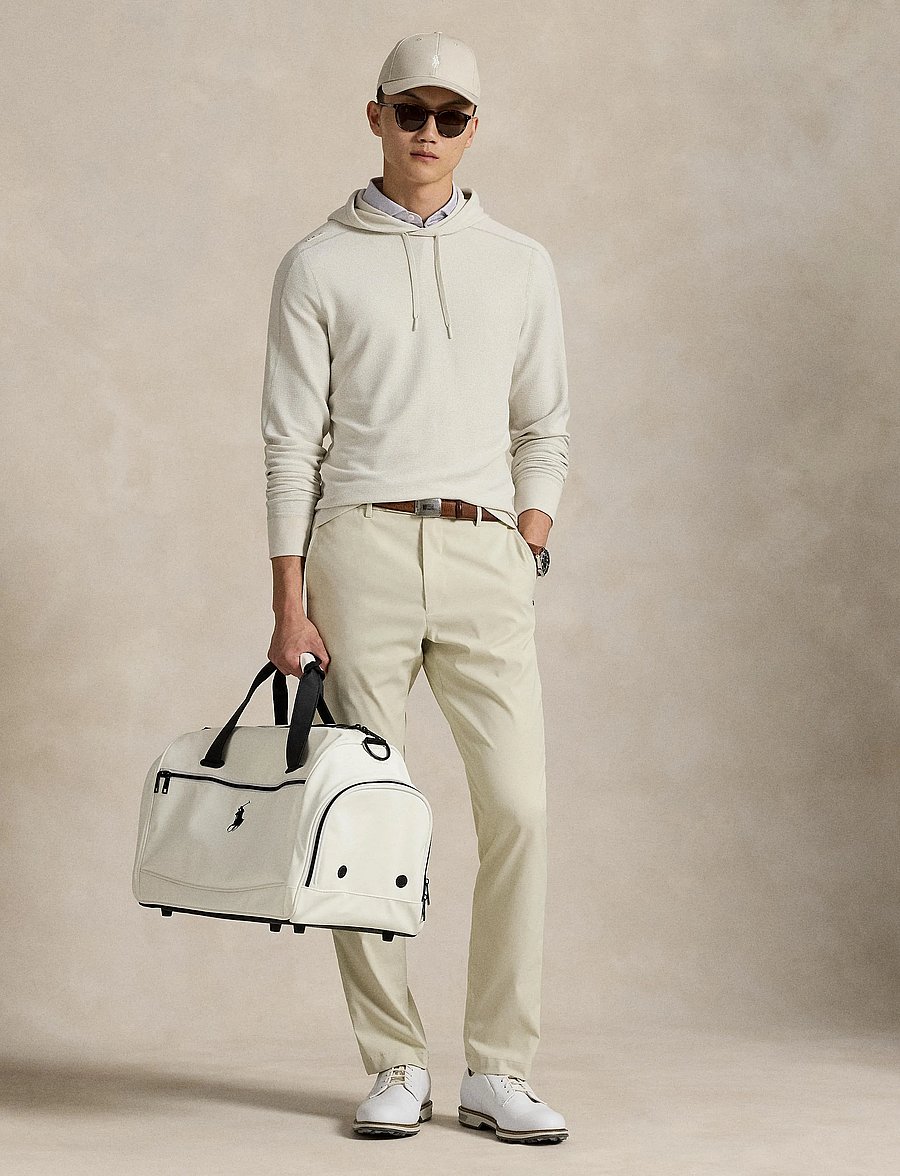 Ralph Lauren Golf - Performance Waffle-Knit Hoodie - alussärgid - ceramic white - 5