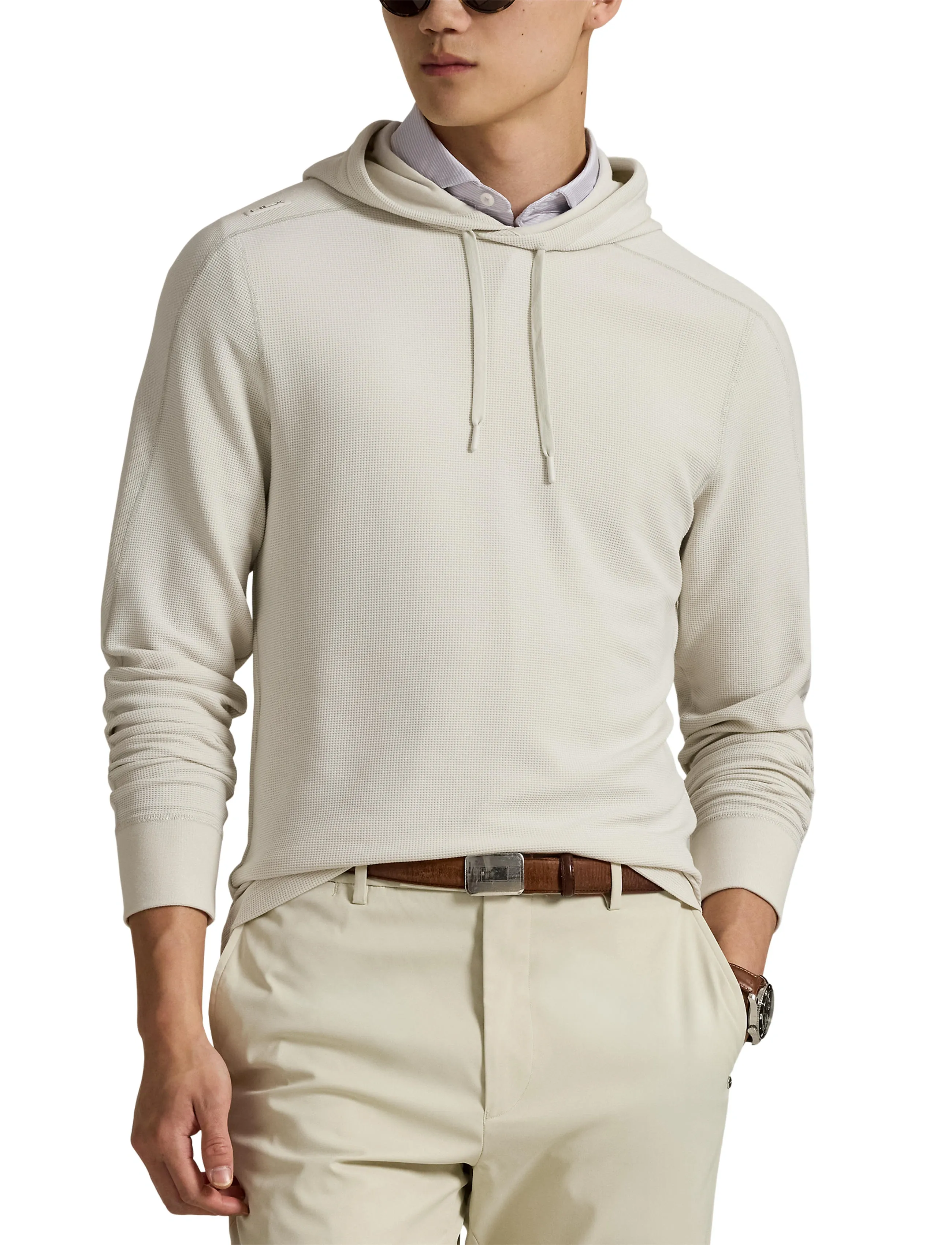 Performance Waffle-Knit Hoodie 6