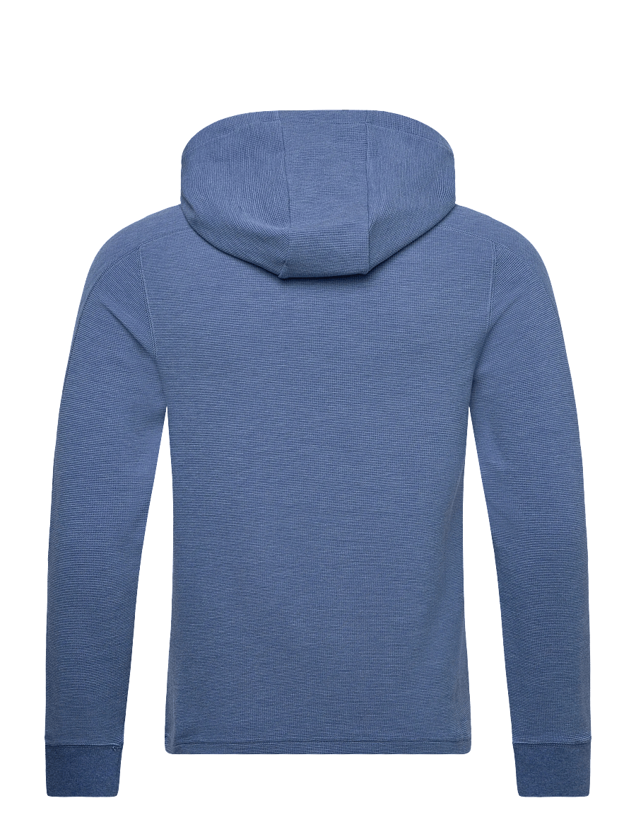 Ralph Lauren Golf - Performance Waffle-Knit Hoodie - huvtröjor - fog blue heather - 2