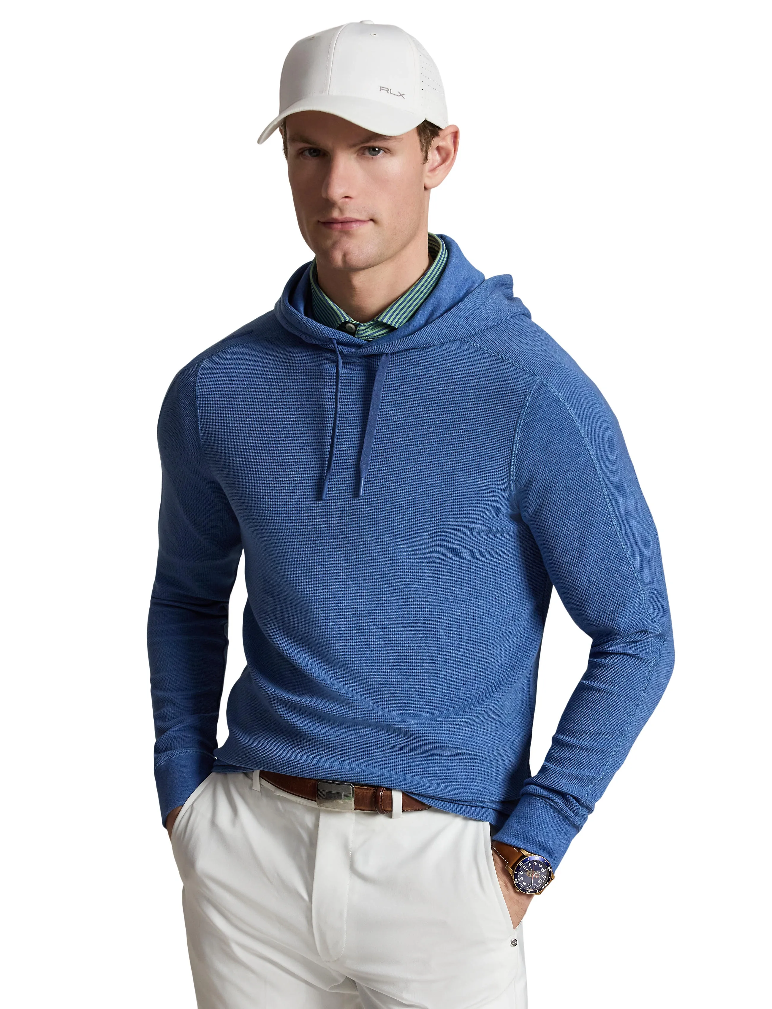 Performance Waffle-Knit Hoodie 4