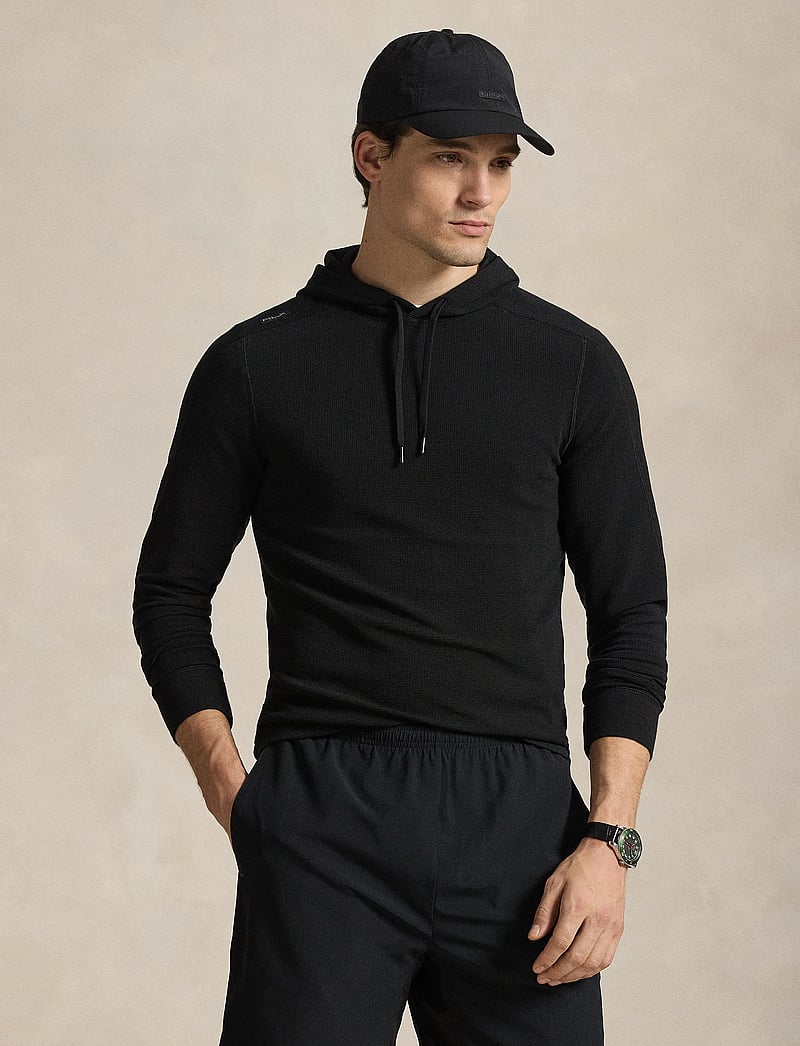 Ralph Lauren Golf - Performance Waffle-Knit Hoodie - huvtröjor - polo black - 3
