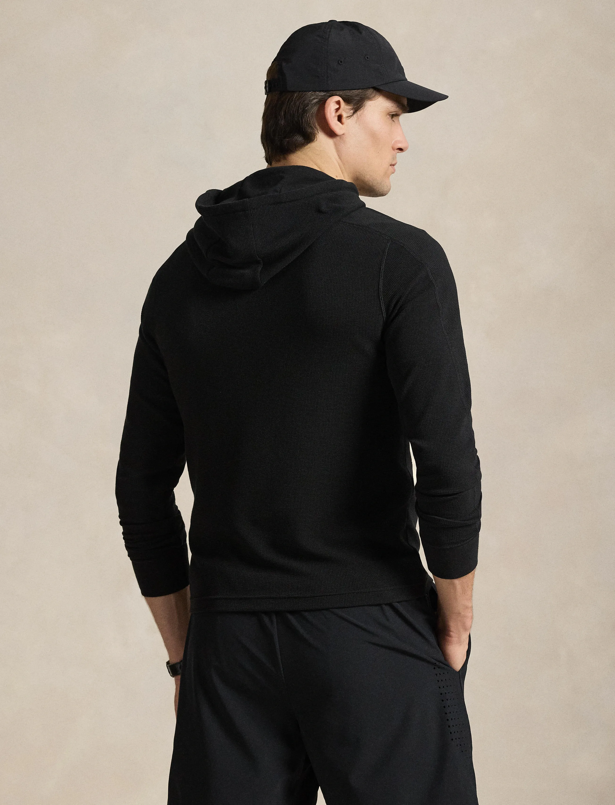 Performance Waffle-Knit Hoodie 4