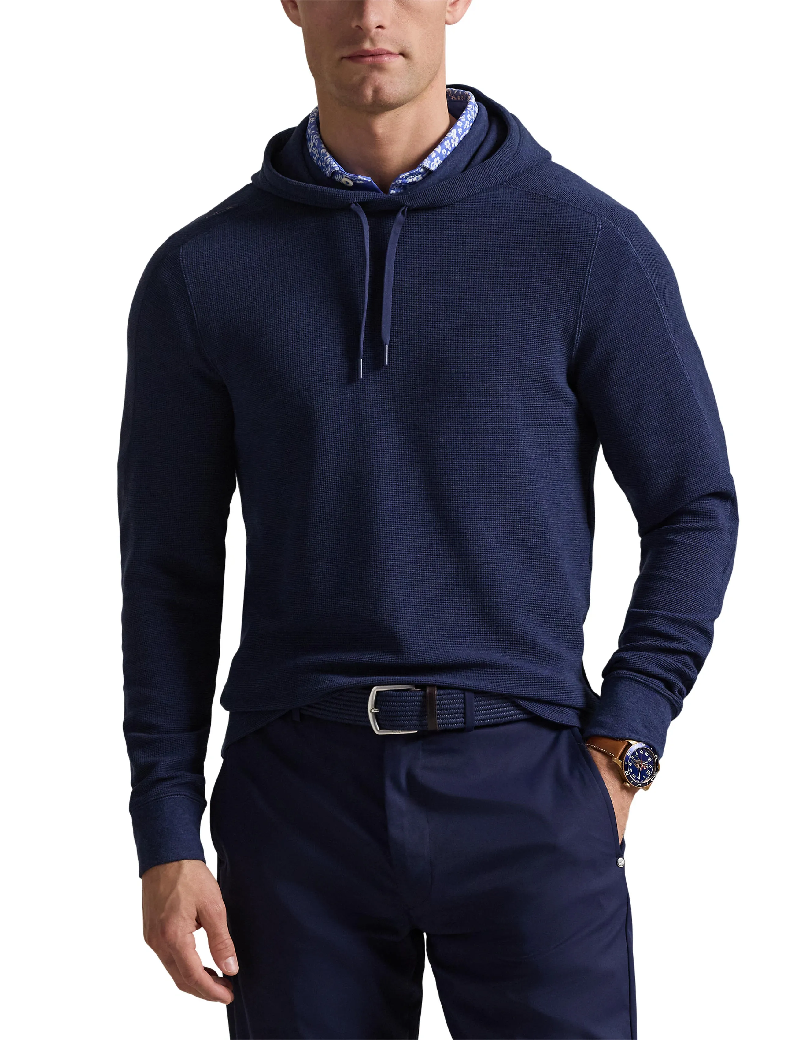 Performance Waffle-Knit Hoodie 6