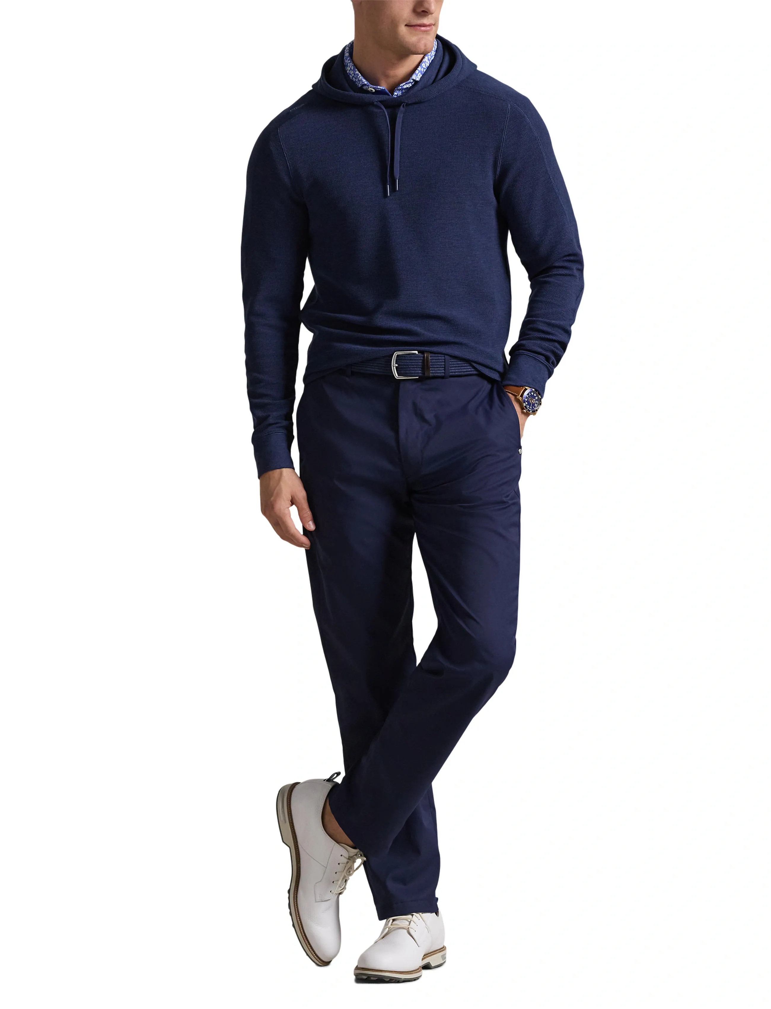 Performance Waffle-Knit Hoodie 7