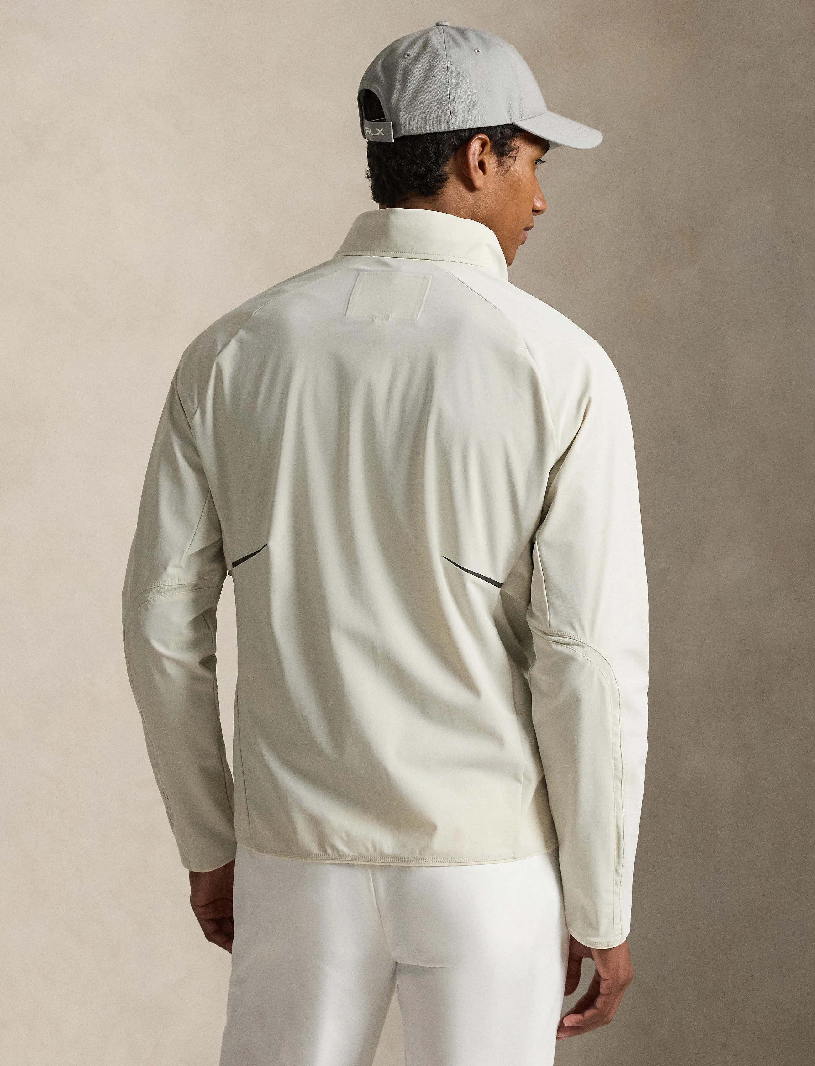 Ralph Lauren Golf Lightweight Hooded Jacket - Streetstyle - STONE PEBBLE / white