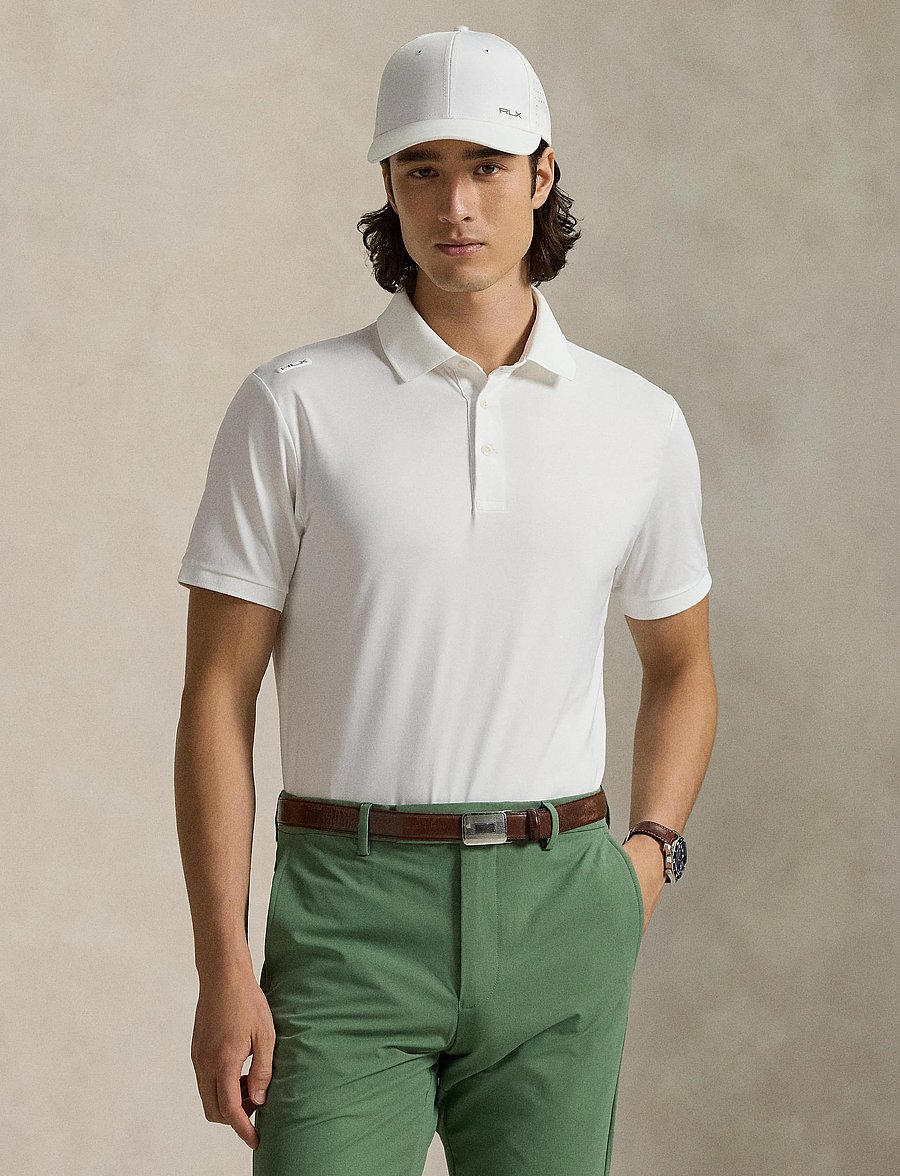Ralph Lauren Golf - Tailored Fit Performance Polo Shirt - topi un t-krekli - ceramic white - 3