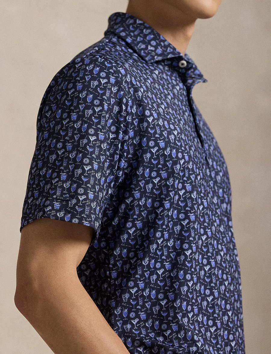 Ralph Lauren Golf - LIGHTWEIGHT AIRFLOW-KNT-POLO - oberteile & t-shirts - refined navy chin - 4
