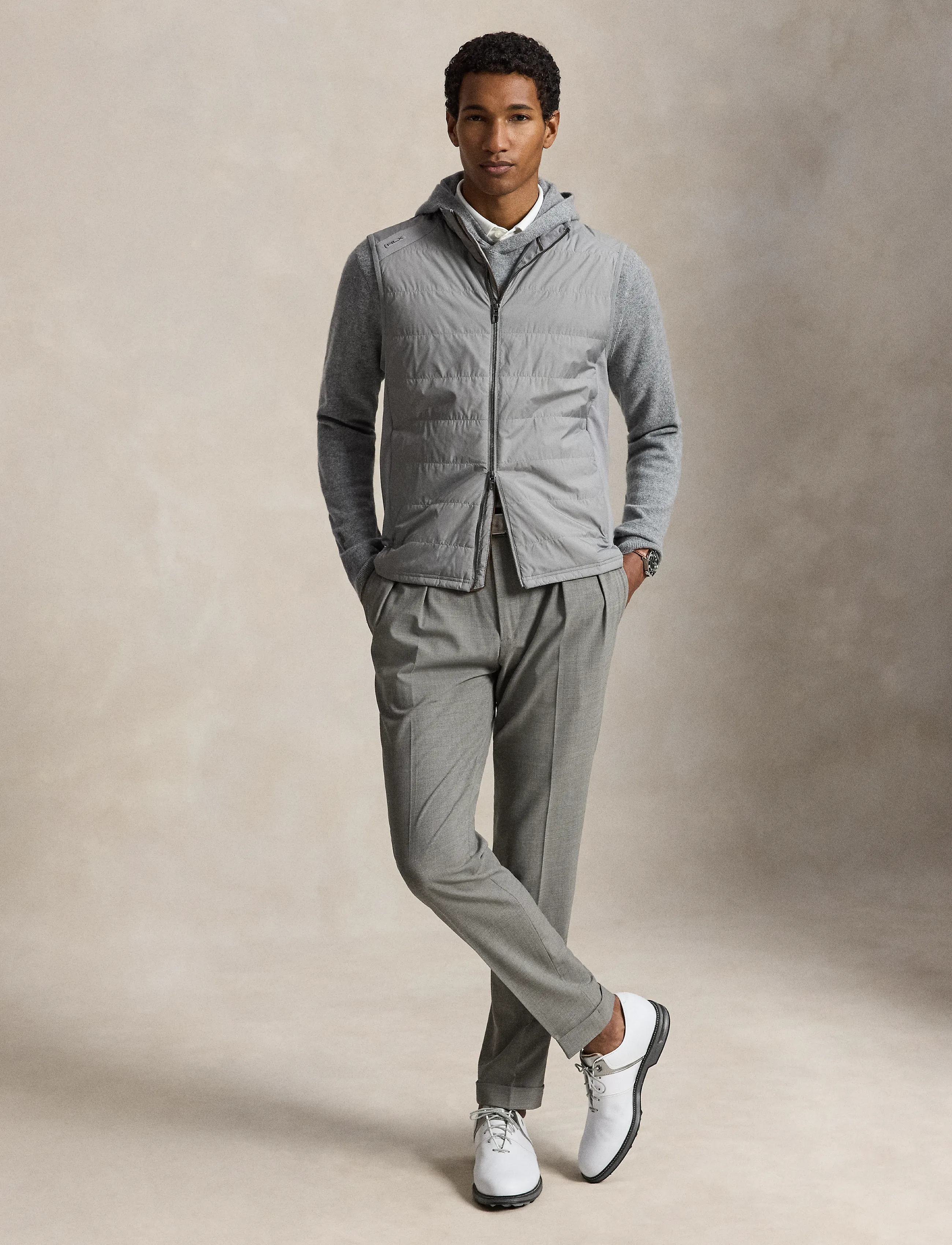 Ralph Lauren Golf - Hybrid Full-Zip Vest - kläder - peak grey - 4