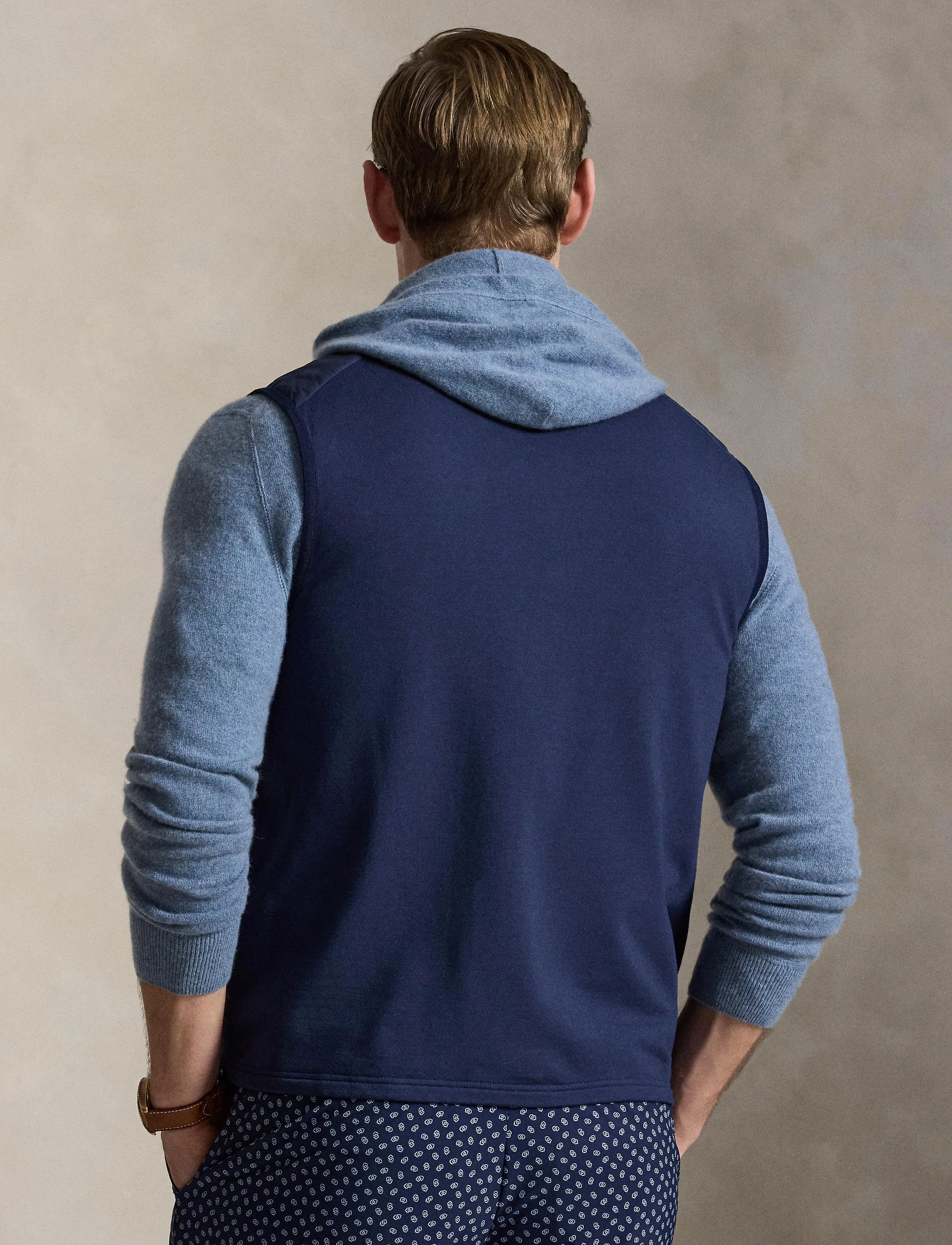 Ralph Lauren Golf Performance Wool-Knt-Sweatshirt, XL, Navy, Sport Overtøj > Sport Veste, Herre