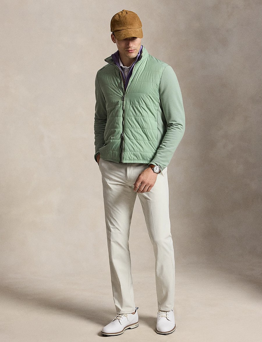Ralph Lauren Golf - PERFORMANCE WOOL-KNT-SWEATSHIRT - sulejoped ja voodriga joped - light green - 3
