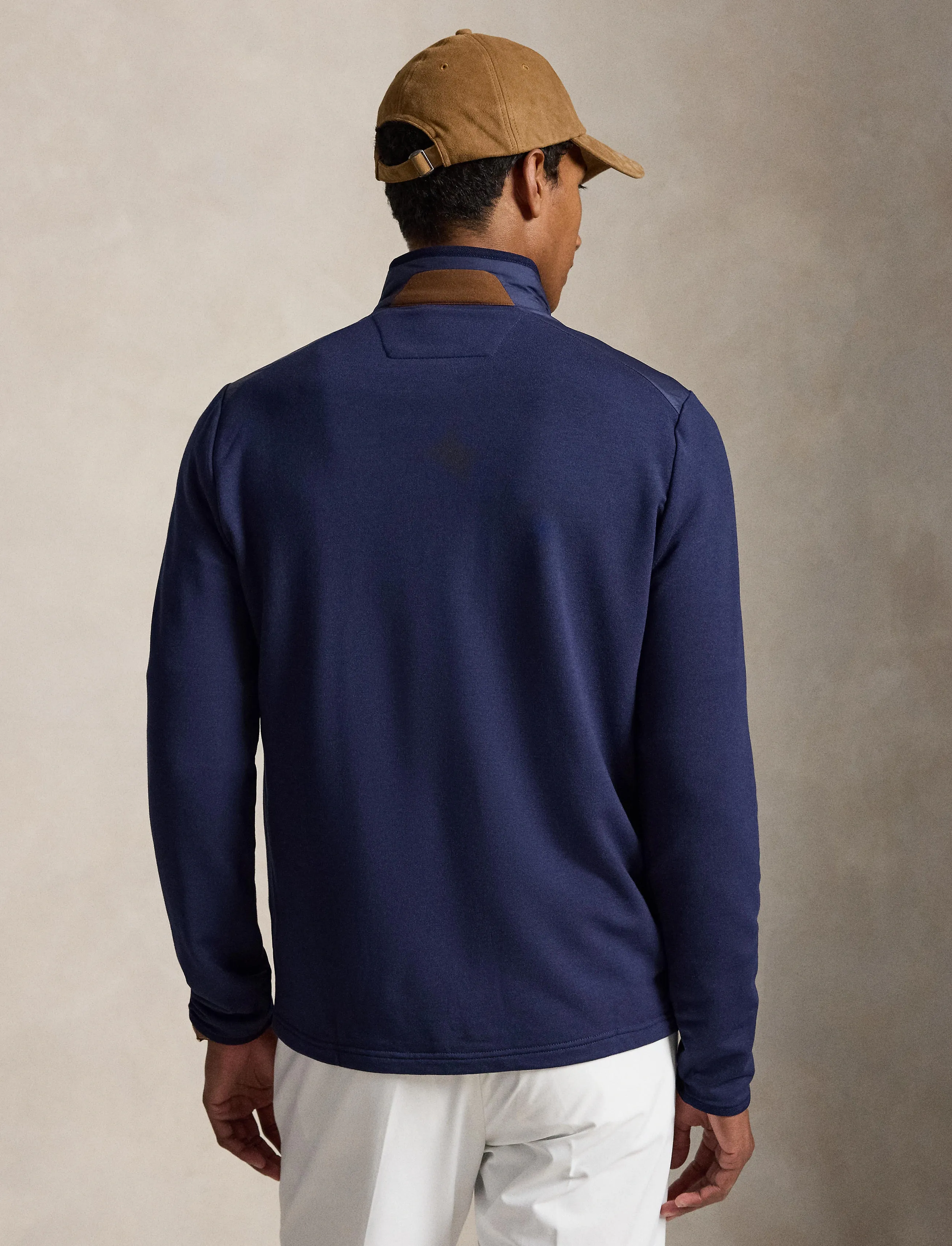 Ralph Lauren Golf Hybrid Mockneck Jacket, Herren, Gesteppte Sweatshirt Jacke, Marineblau, Gr.XXL