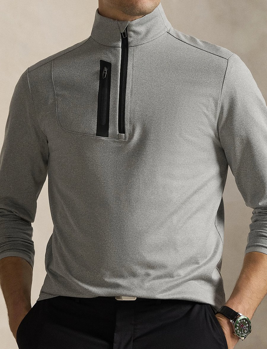 Ralph Lauren Golf - Stretch Jersey Pullover - fleece & midlayer - andover heather - 4