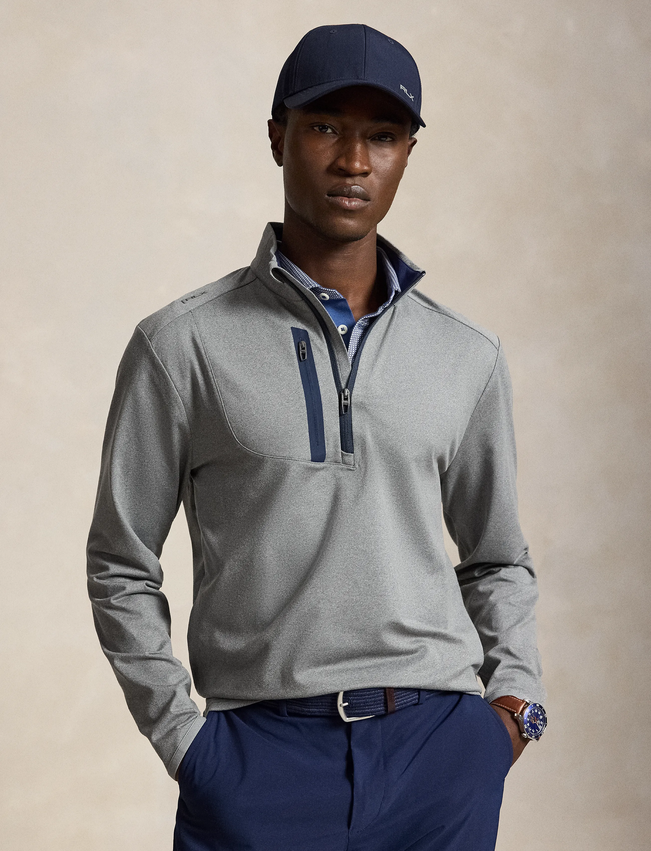Ralph Lauren Golf - Stretch Jersey Pullover - fleeces & midlayers - metalic grey heat - 3