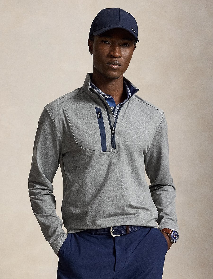 Ralph Lauren Golf - Stretch Jersey Pullover - fleeces & midlayers - metalic grey heat - 3