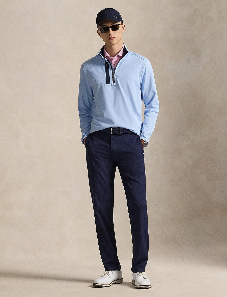 Ralph Lauren Golf - Stretch Jersey Pullover - fleeces & midlayers - office blue - 0