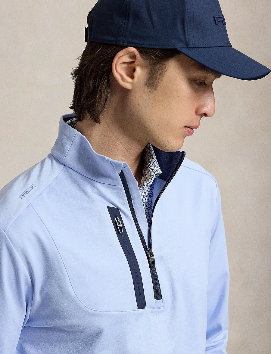 Ralph Lauren Golf - Stretch Jersey Pullover - fleeces & midlayers - pebble blue - 3