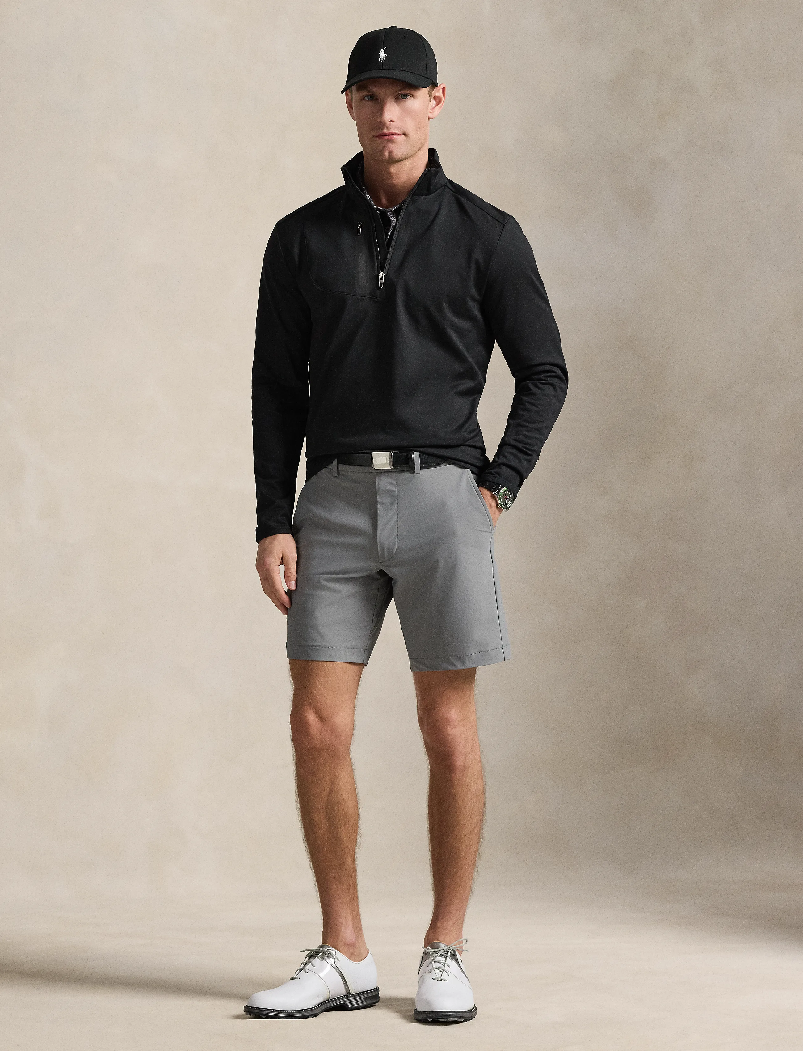 Ralph Lauren Golf - NEW LUX PERF JRSY-KNT-PULLOVER - fleeces & midlayers - polo black - 1