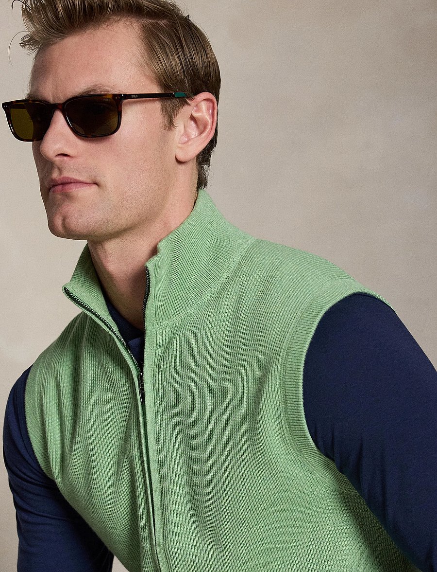 Ralph Lauren Golf - 2/48 COTTON COOLMAX-SWEATER-FULL ZIP - vests - jade's diary - 4