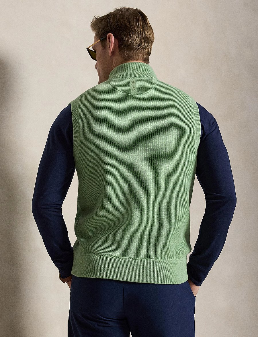 Ralph Lauren Golf - 2/48 COTTON COOLMAX-SWEATER-FULL ZIP - vests - jade's diary - 5