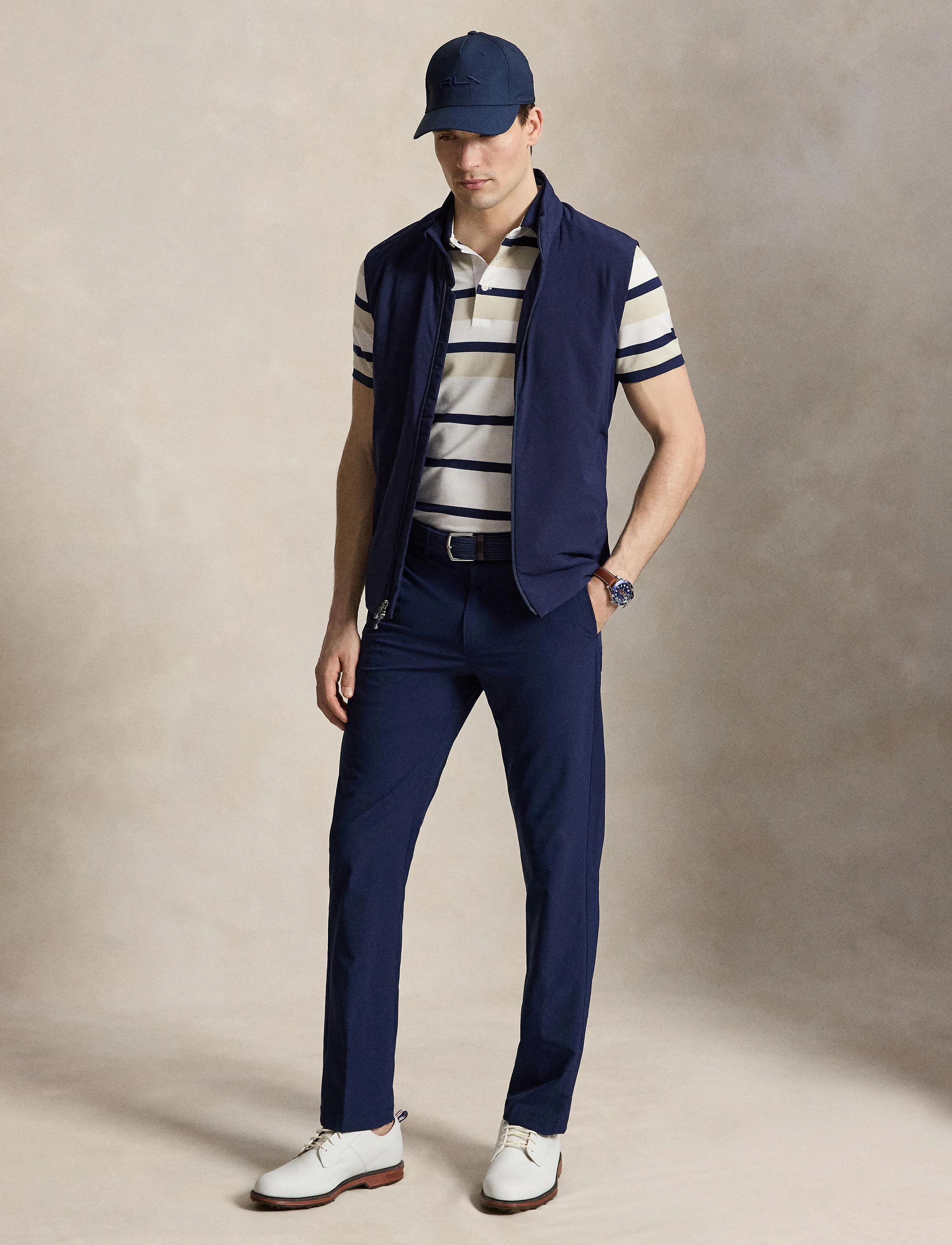 Ralph Lauren Golf Y/D PERF PIQUE-KNT-POLO - Pikéer - BASIC SAND MULTI / multi