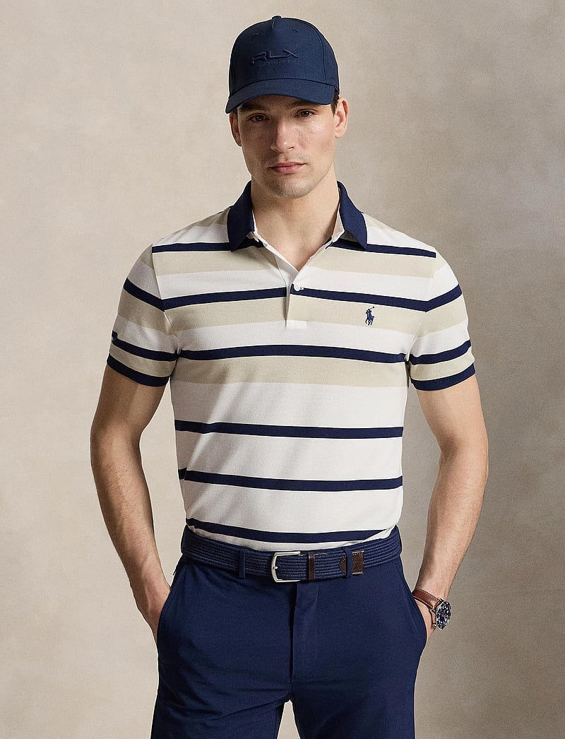 Ralph Lauren Golf - Y/D PERF PIQUE-KNT-POLO - oberteile & t-shirts - basic sand multi - 3