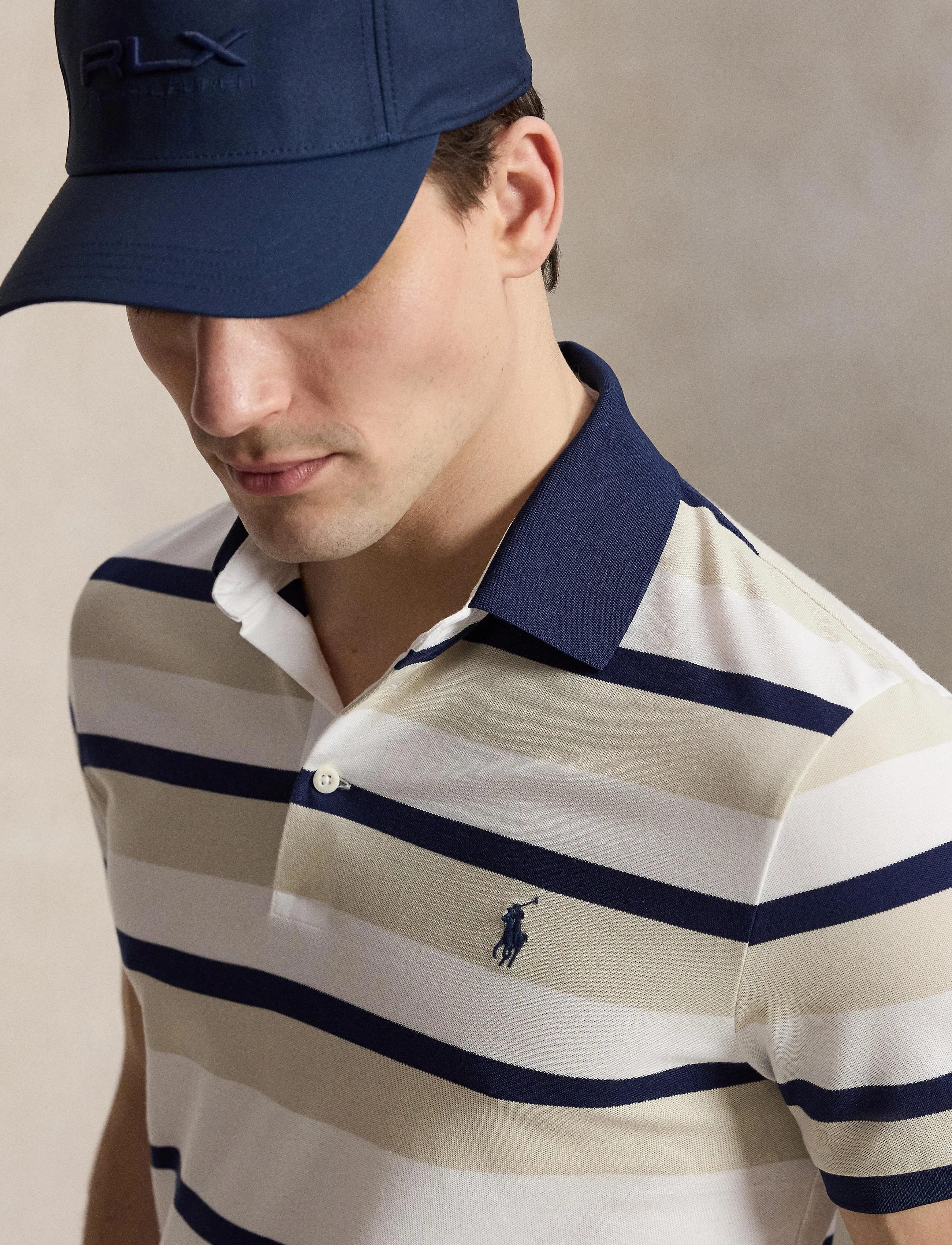 Ralph Lauren Golf - Y/D PERF PIQUE-KNT-POLO - palaidinės ir marškinėliai - basic sand multi - 4