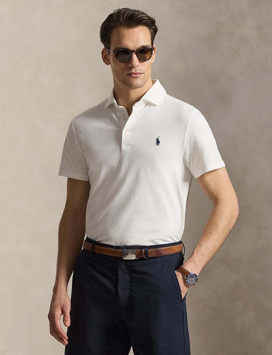 Ralph Lauren Golf - ENERGY LISLE-KNT-POLO - toppe & t-shirts - ceramic white - 3