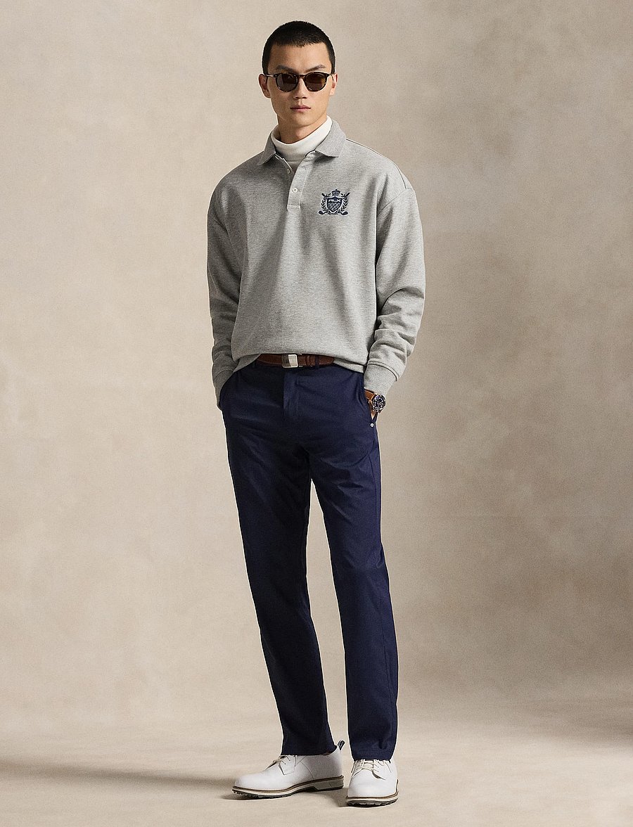 Ralph Lauren Golf - DOUBLE KNIT TECH-KNT-PULLOVER - polo's - andover heather - 0