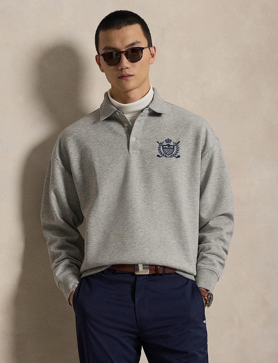 Ralph Lauren Golf - DOUBLE KNIT TECH-KNT-PULLOVER - polo's - andover heather - 3