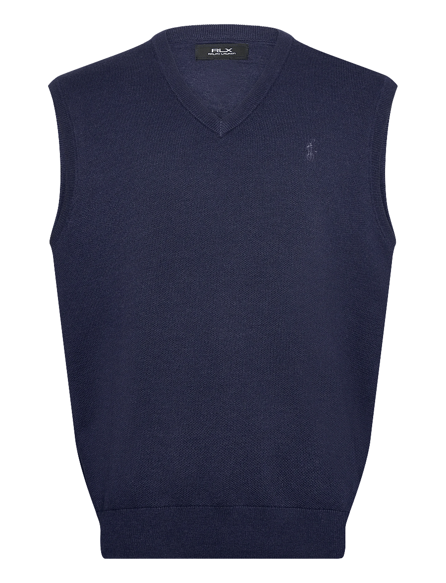 Ralph Lauren Golf - 2/48 COTTON COOLMAX-SWEATER-VEST - prjónavesti - twilight navy hea - 1