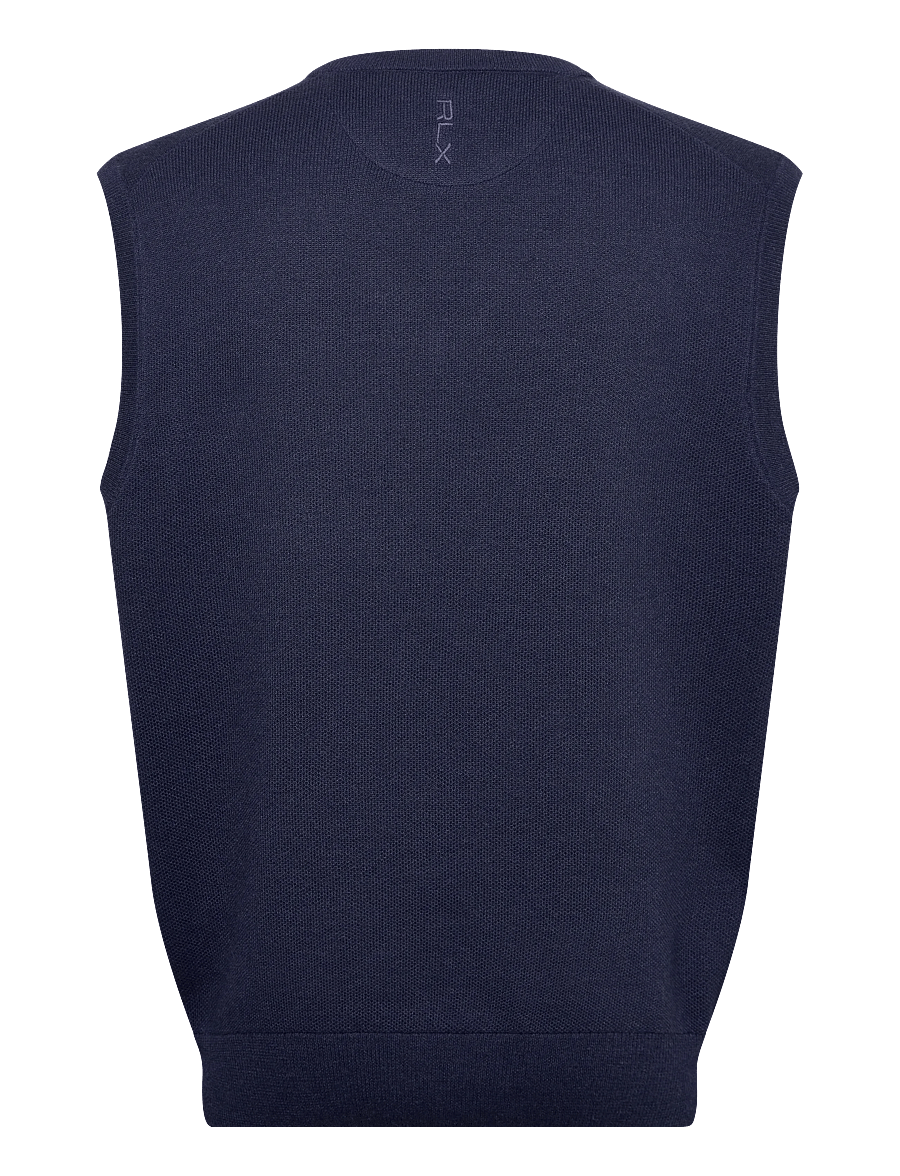 Ralph Lauren Golf - 2/48 COTTON COOLMAX-SWEATER-VEST - prjónavesti - twilight navy hea - 2
