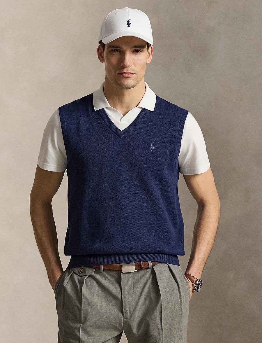 Ralph Lauren Golf - 2/48 COTTON COOLMAX-SWEATER-VEST - prjónavesti - twilight navy hea - 3