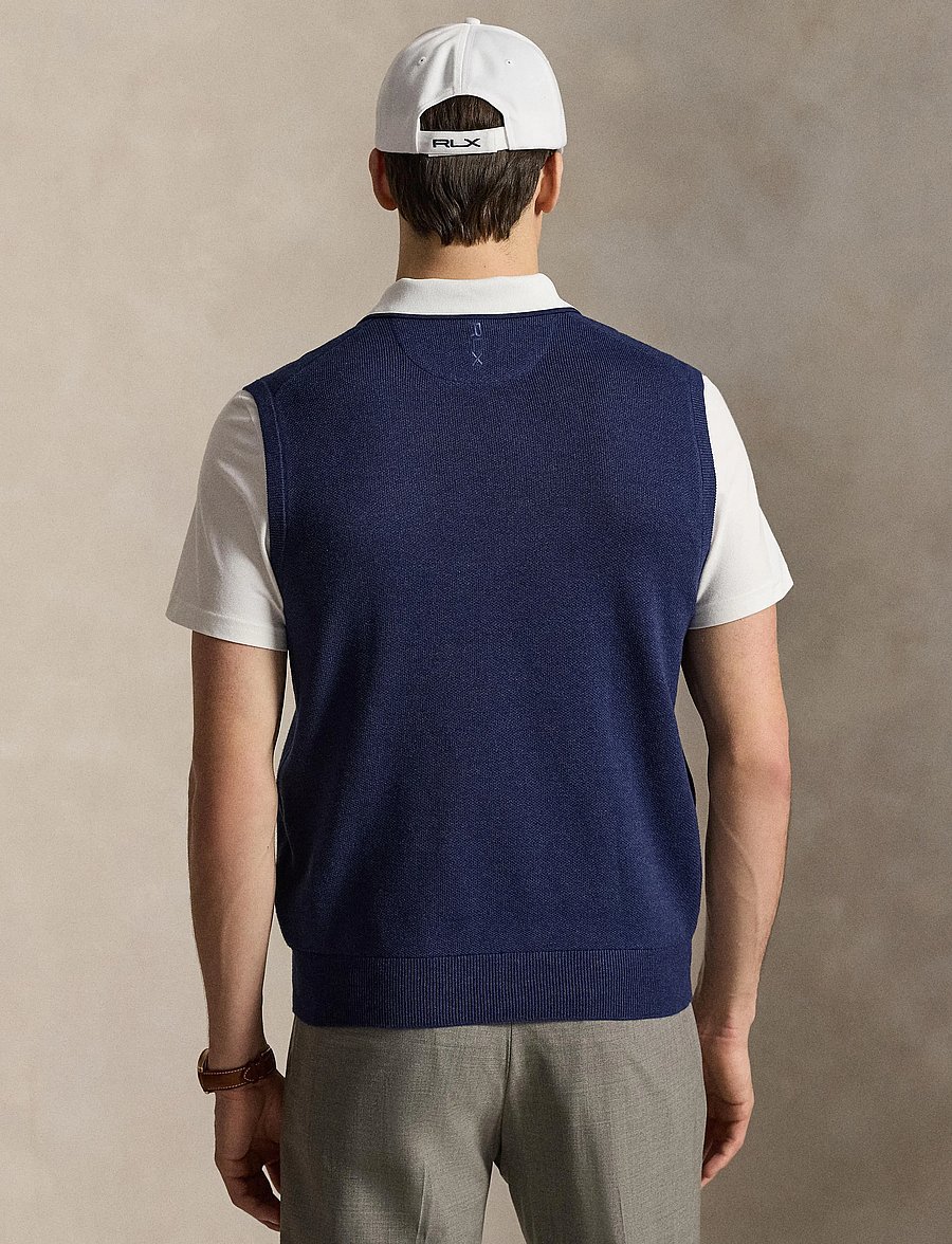 Ralph Lauren Golf - 2/48 COTTON COOLMAX-SWEATER-VEST - prjónavesti - twilight navy hea - 5