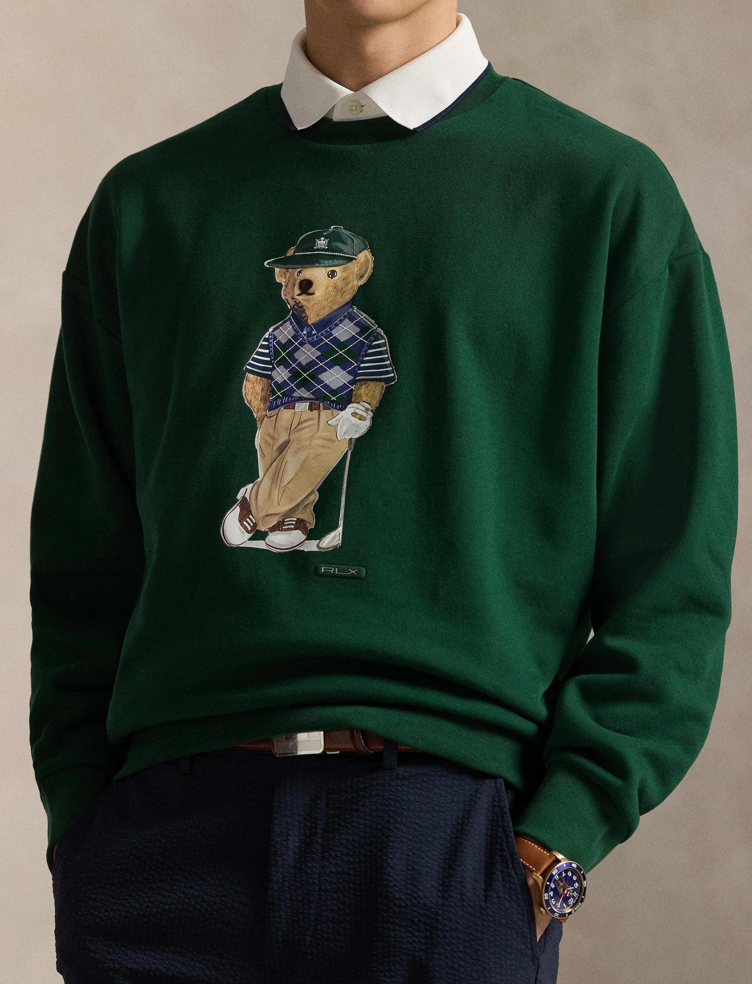 Ralph Lauren Golf - LT WT MAGIC FLEECE-KNT-PULLOVER - overdele - moss agate - 4